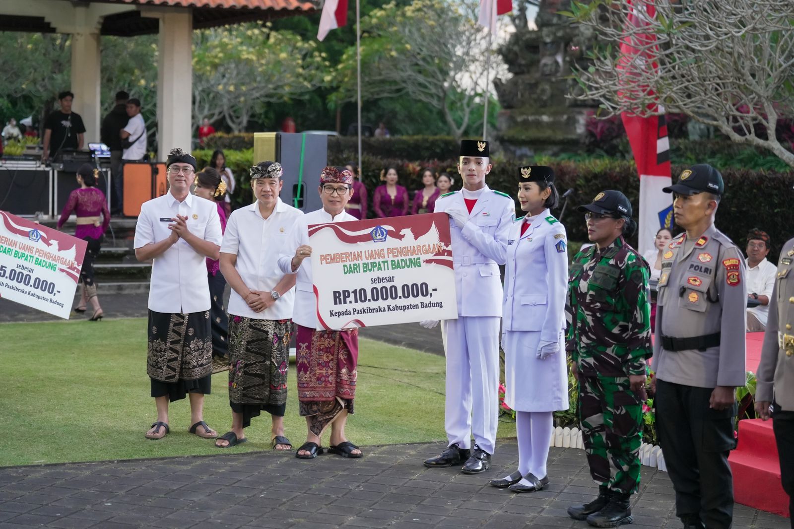 Syukuran HUT Kemerdekaan RI, Paskibraka Badung Dapat Rp 10 Juta